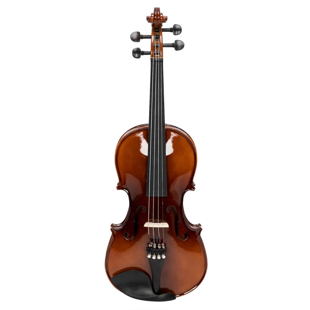 Glarry GV305 4/4 Bright Matte Natural Violin+Case+Bow+Rosin+Shoulder Rest+Tuner