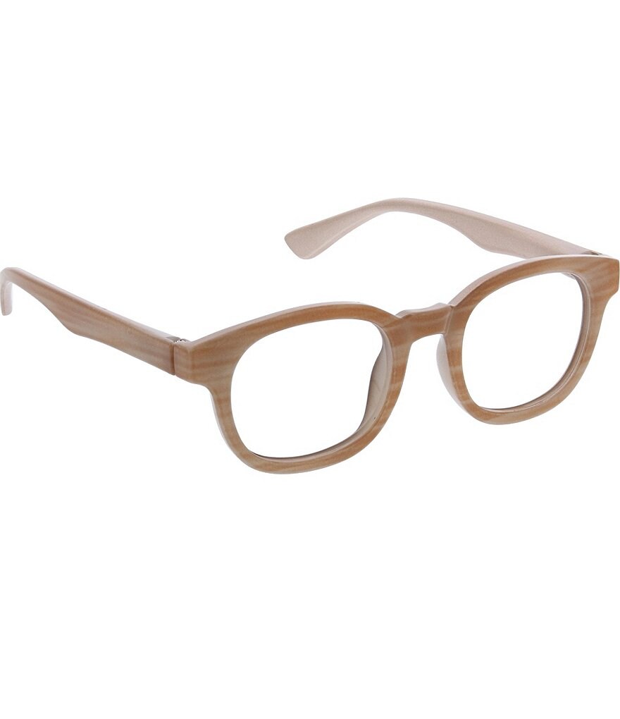 Peepers Curtain Call Pink Horn Blue Light Reader Glasses