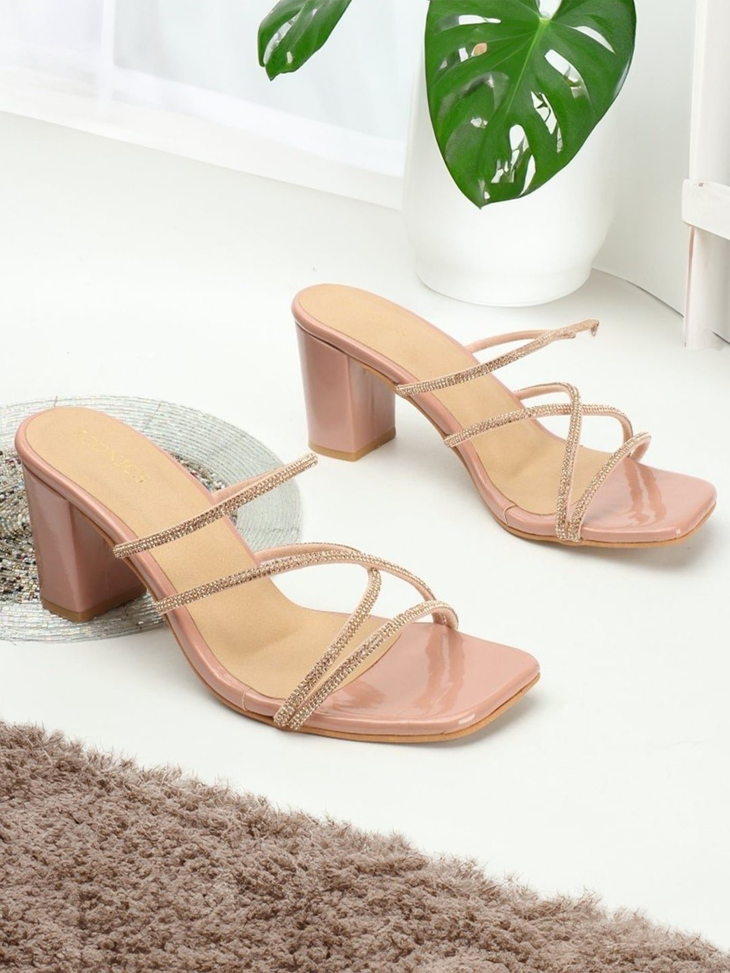 Iconics Women's Peach Casual Sandals