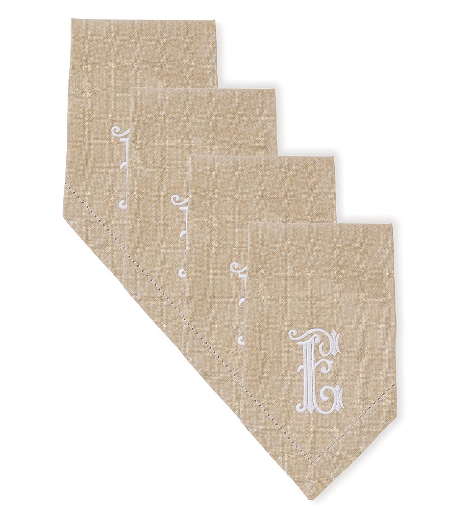 Mud Pie Initial Napkin Set