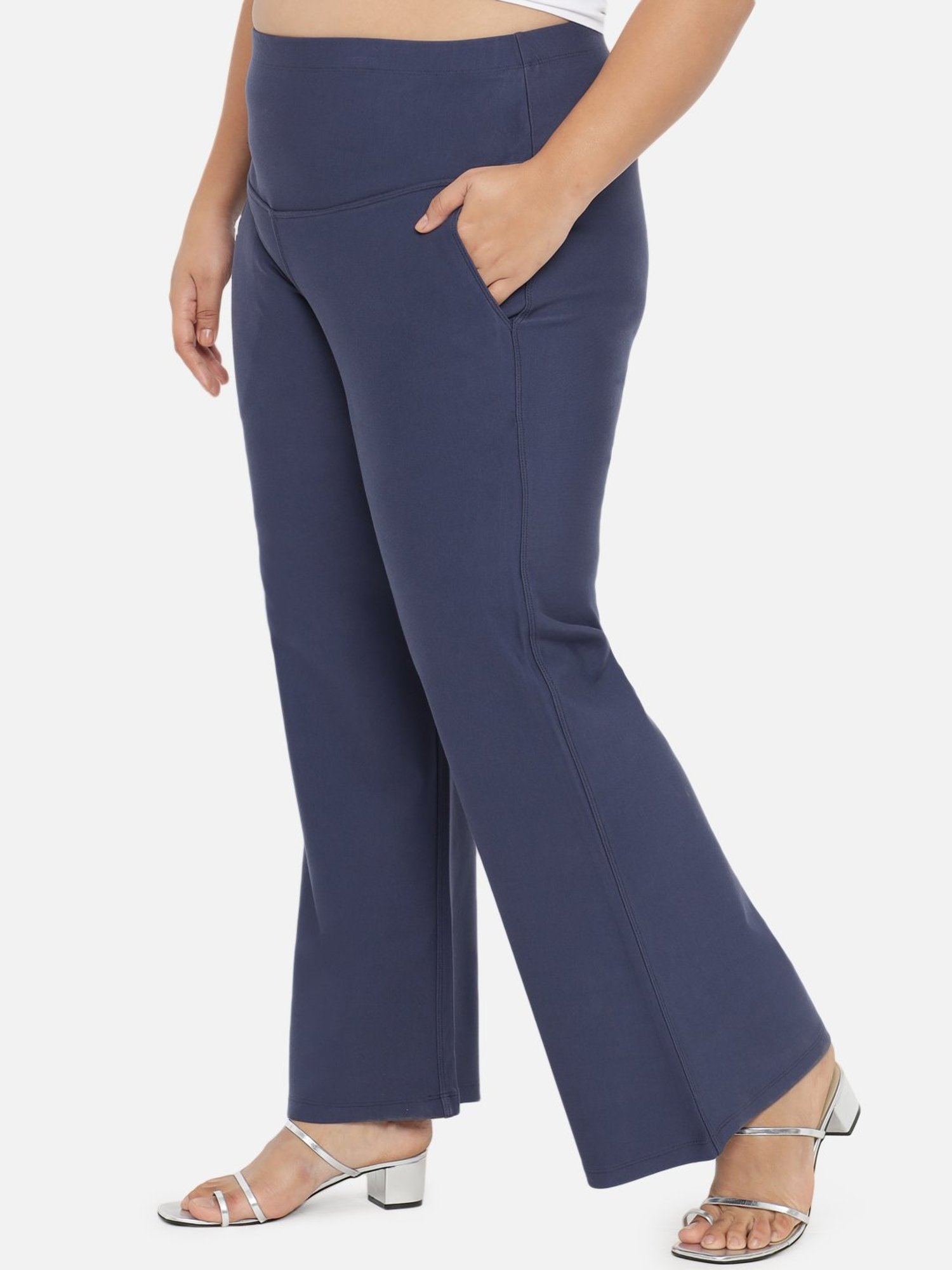 Amydus Denim Blue Regular Fit Pants