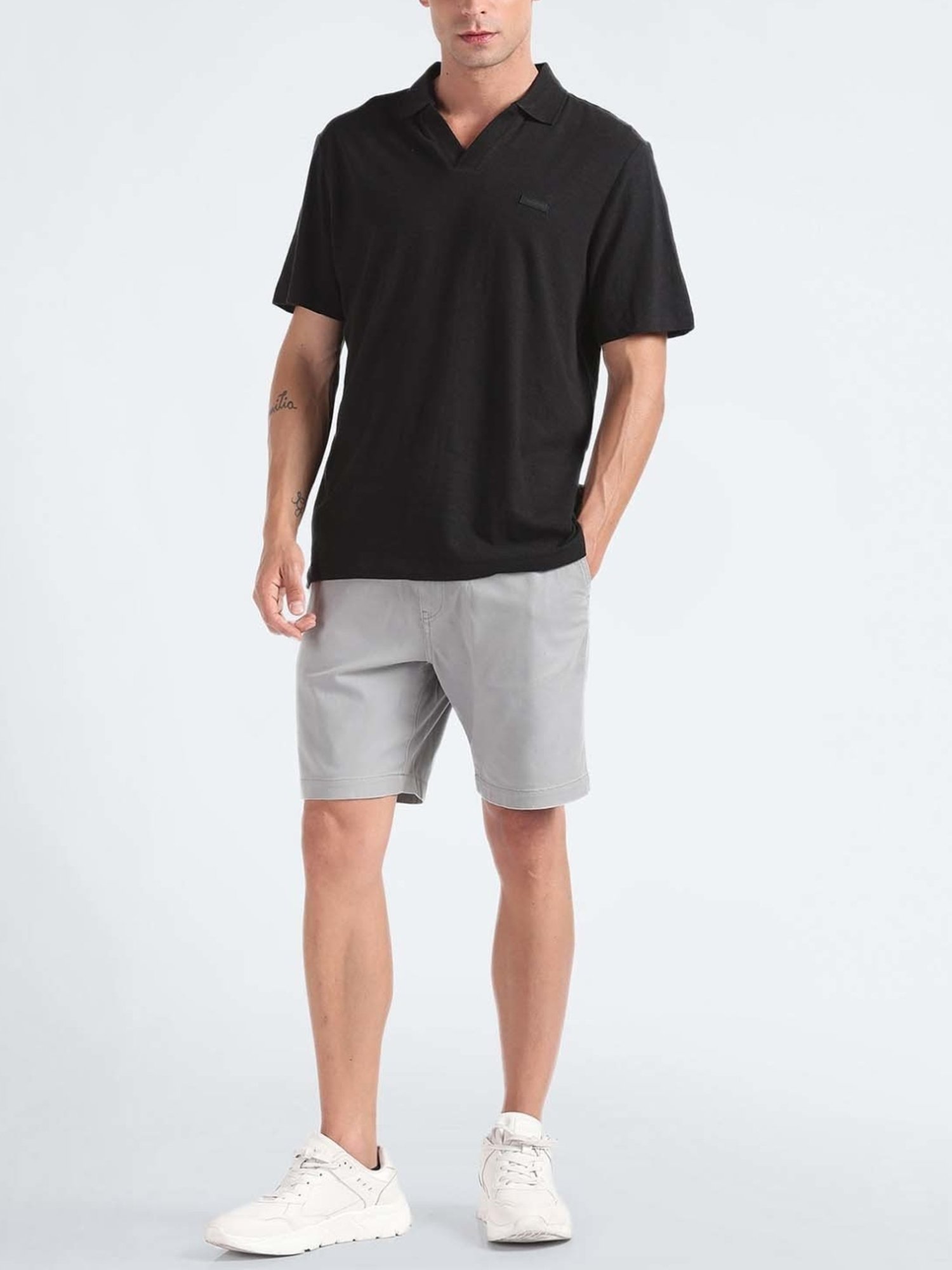 Calvin Klein Jeans Black Regular Fit Polo T-Shirt