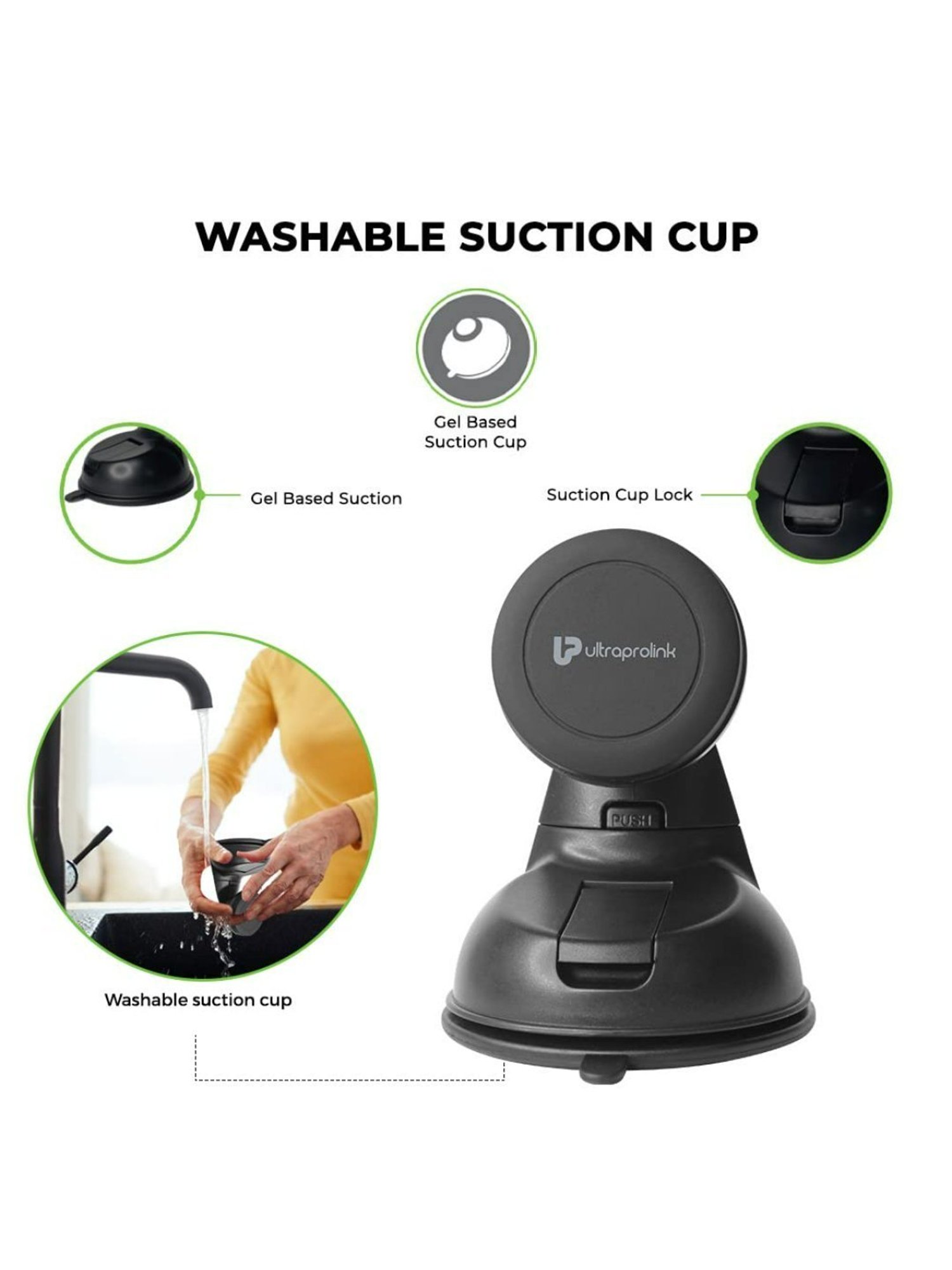 GRIPP Magic Stand Compatible for All Mobile Phones Devices (Black)