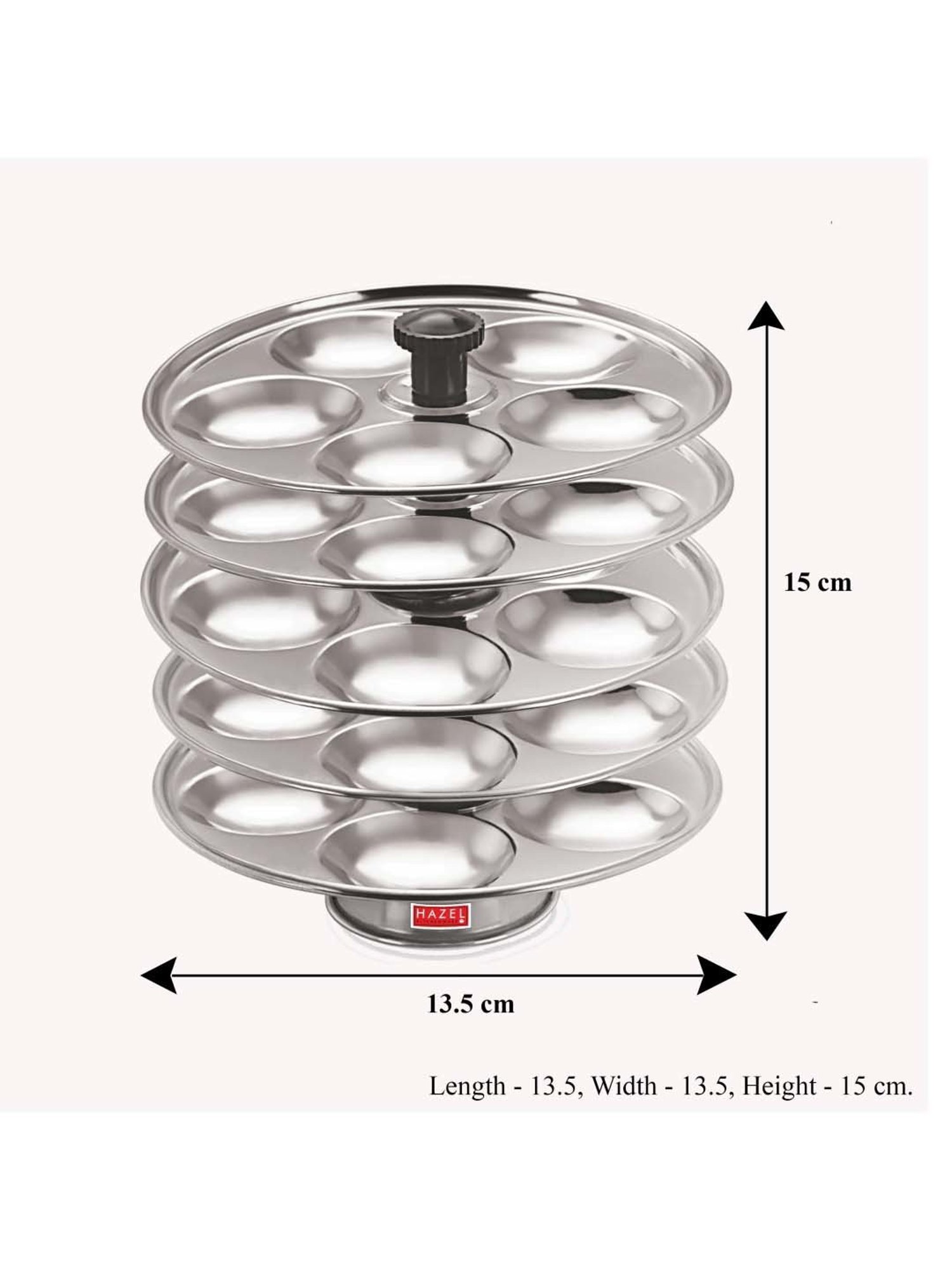 Butterfly Silver Stainless Steel Standard Idli Maker With Friendly Cooker