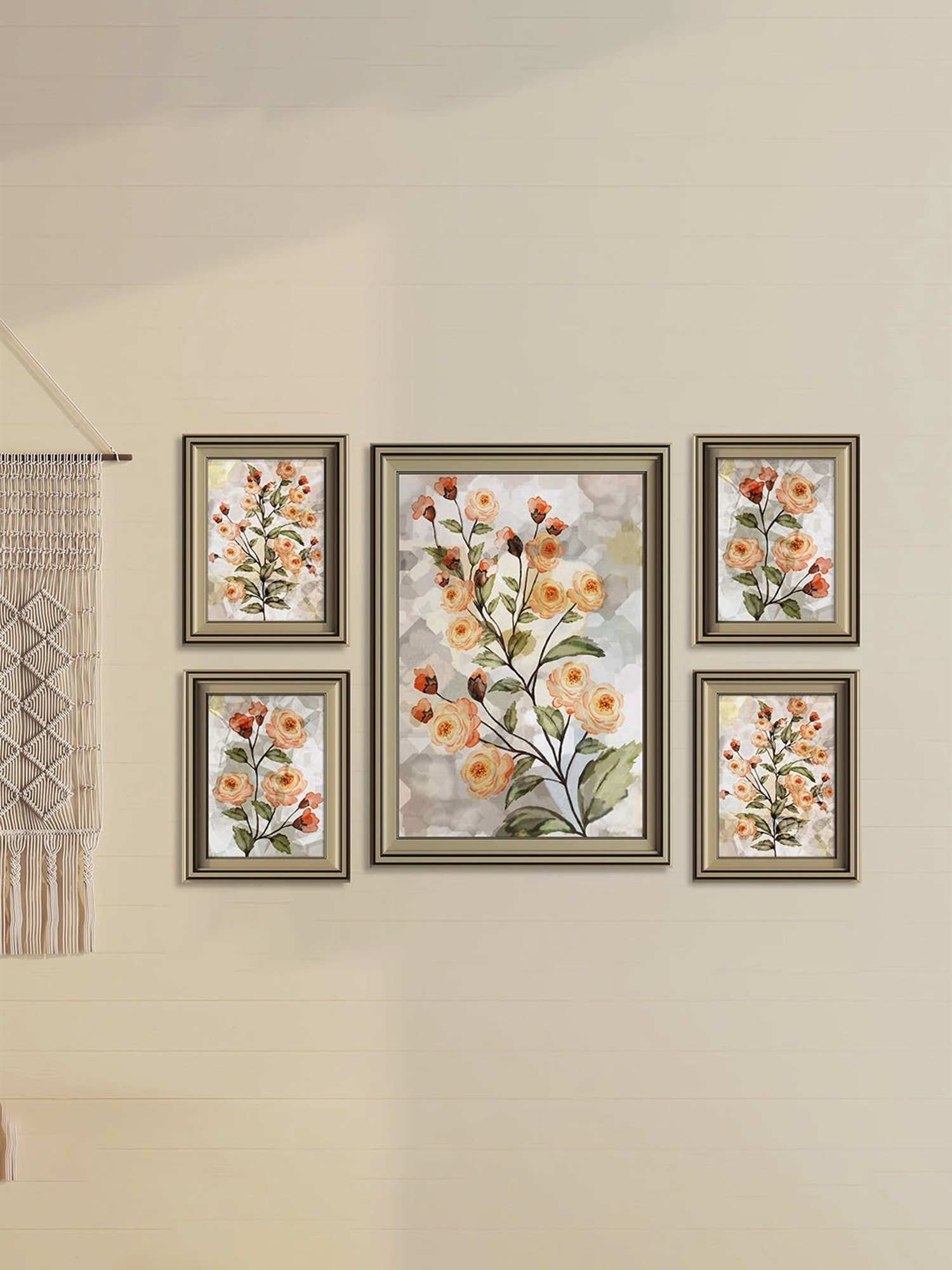 Art Street Gold Engineered Wood Swing Fashion Resin Vintage Photo Frame