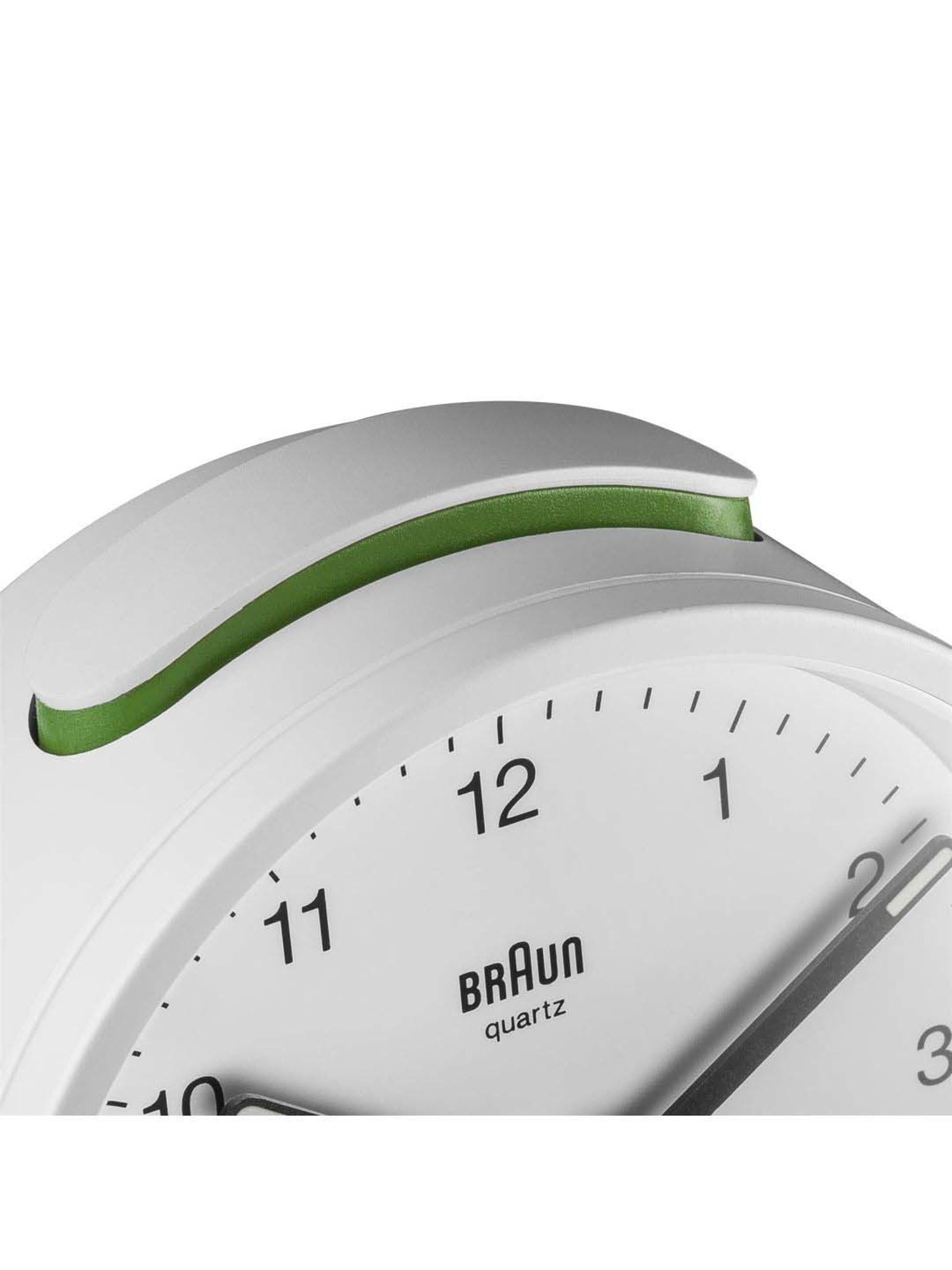 Braun White Classic Analog Alarm Clock