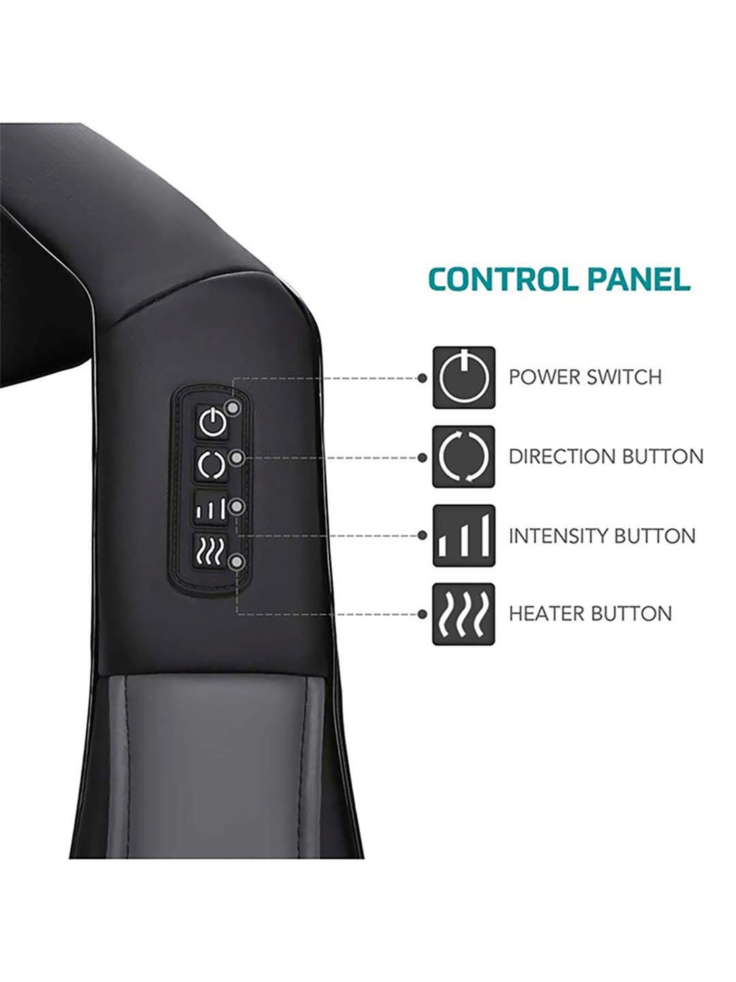 beatXP DeepHeal Neck & Shoulder Massager (Black)