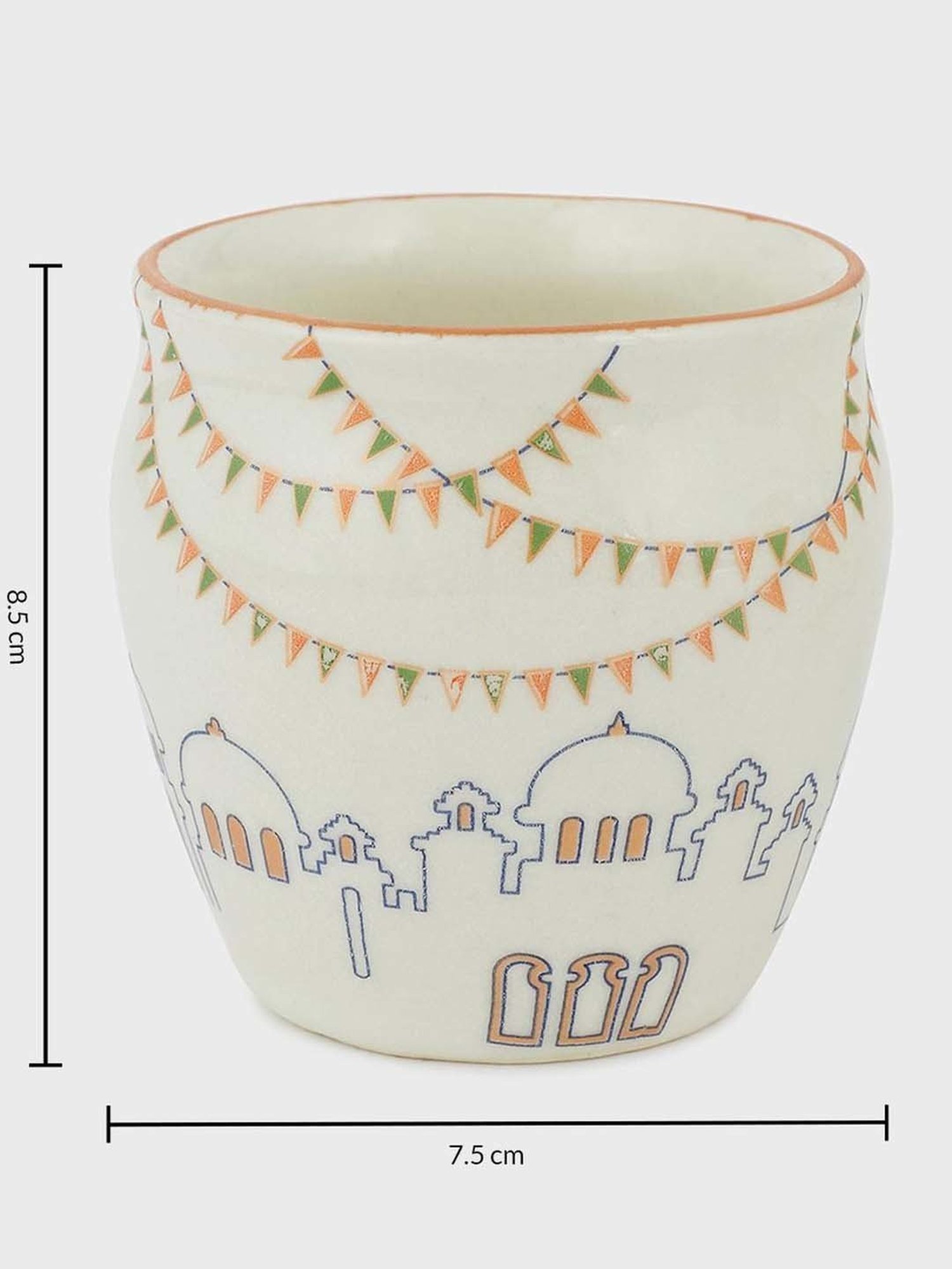 Cello White Opalware Cup (0.18 L) - Set of 6