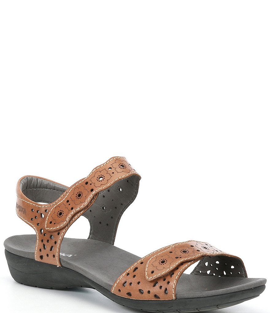 Romika Tahiti 03 Banded Cutout Leather Sandals