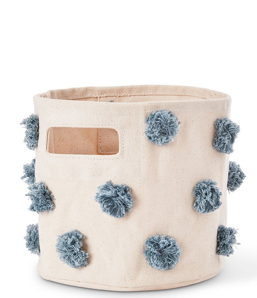 Edgehill Collection Hand-Woven Rattan Market Basket