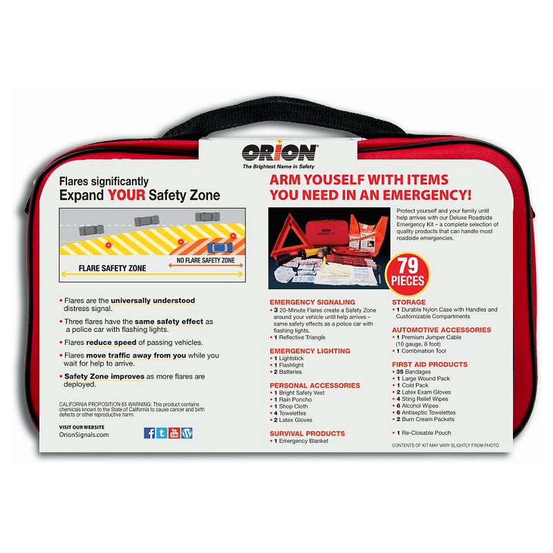 Orion 79pc Deluxe Roadside Emergency Kit