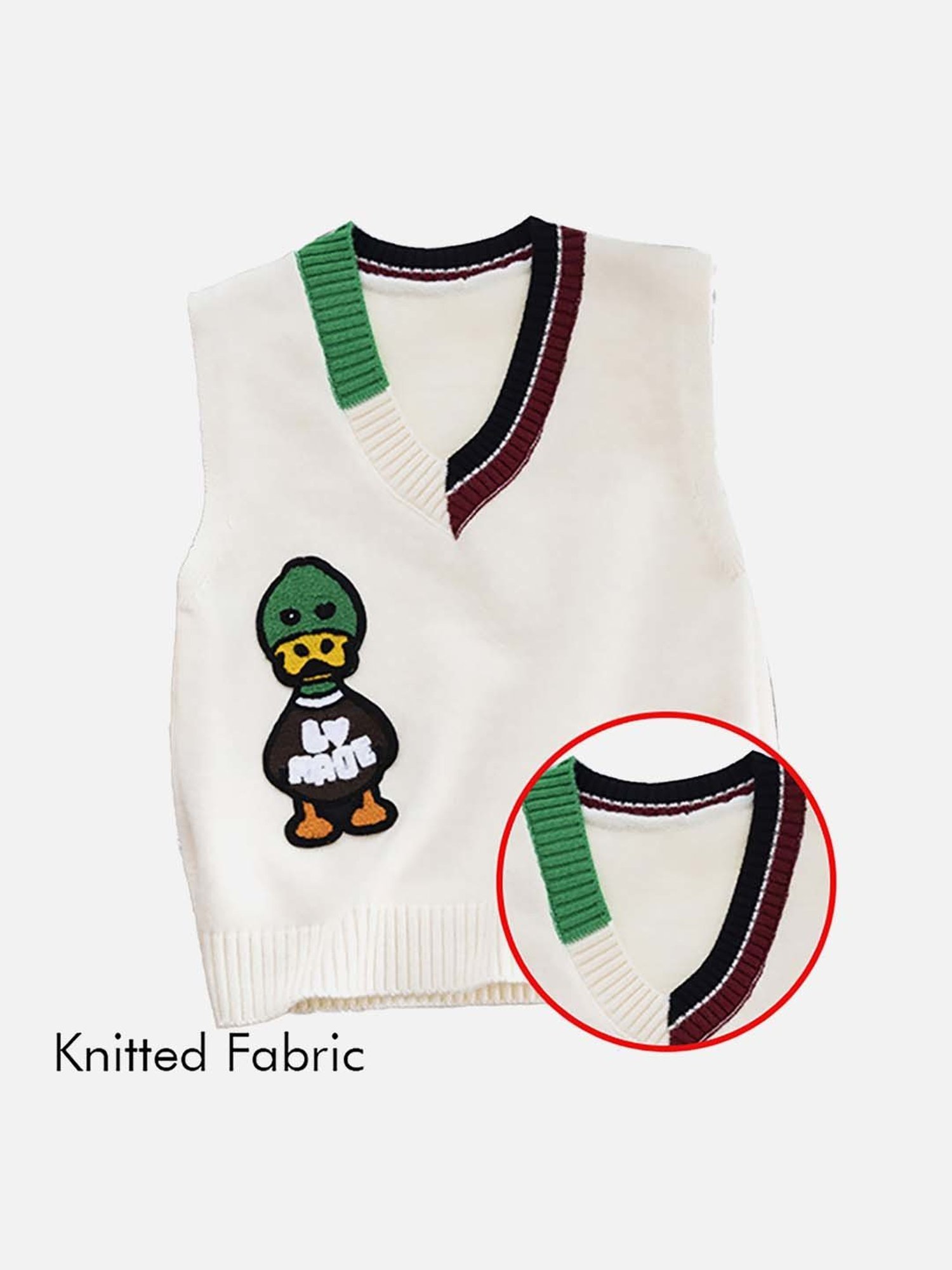 Little Surprise Box Kids Cream Printed Sweater