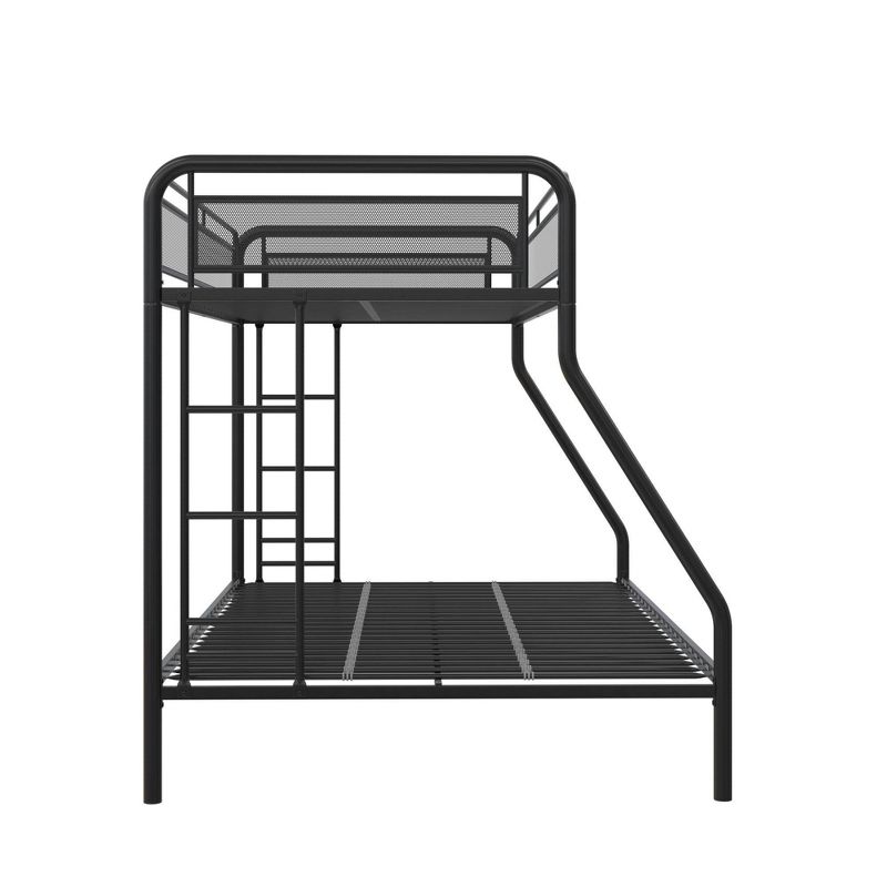 Twin/Full Meason Metal Bunk Bed Black - Room & Joy