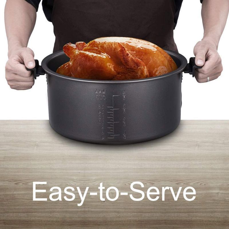 Geek Chef GP80 Plus 12 in 1 Electric 8 Quart Oval Pressure Cooker Sous Vide Digital Slow Cooker with EZ Lock Lid, Accessories, and LCD Display