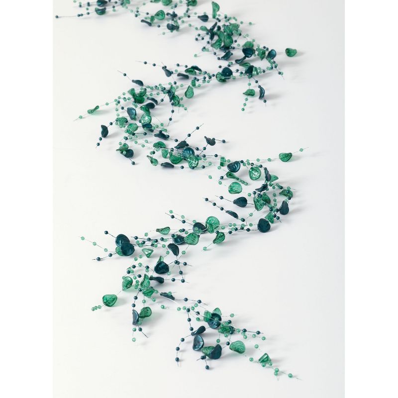 Sullivans Teal Bead Garland 60"L Green