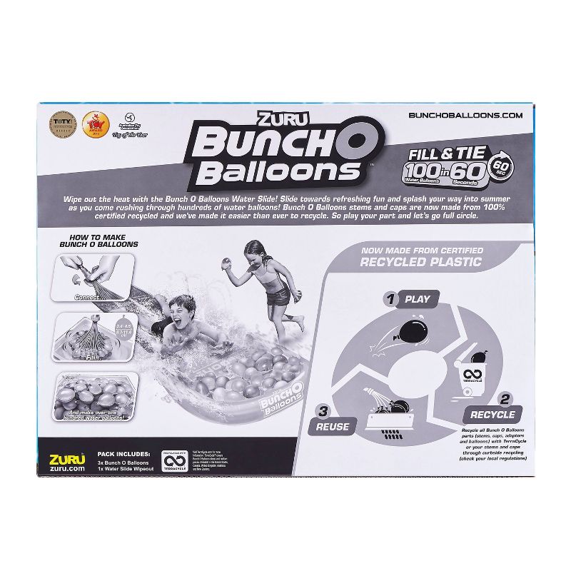 Bunch O Balloons Small Water Slide with 3 Bunches of Crazy Recycled Balloons