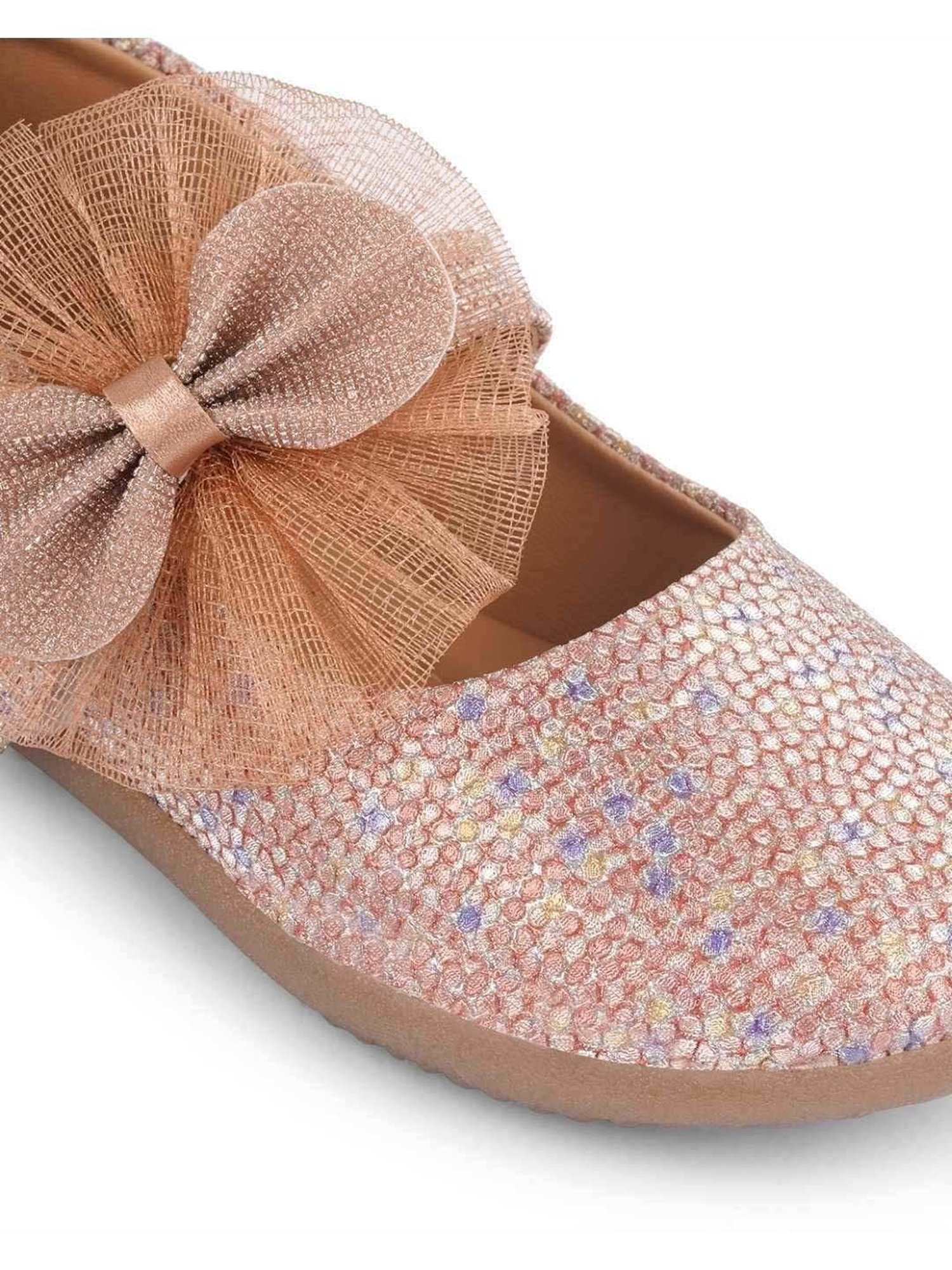 Minesole Kids Rose Gold Mary Jane Shoes