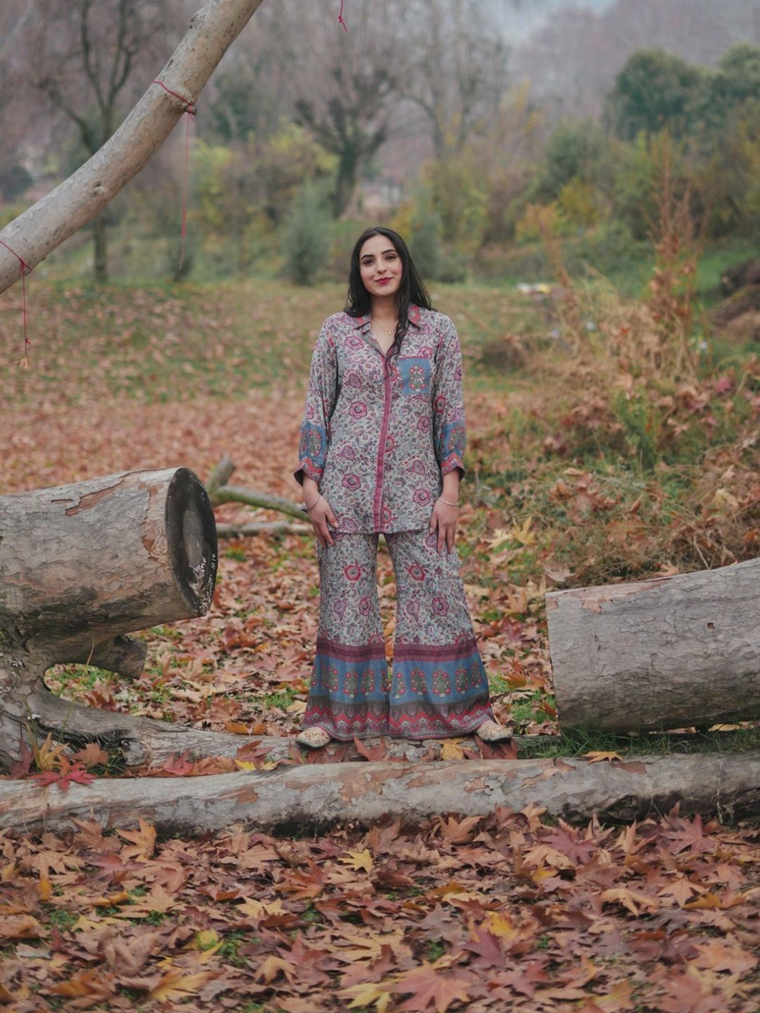 Kaftanize loral Whimsy Ensemble Co-ord Set