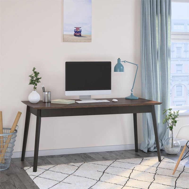 Ashton Computer Desk Medium Brown - Ameriwood Home