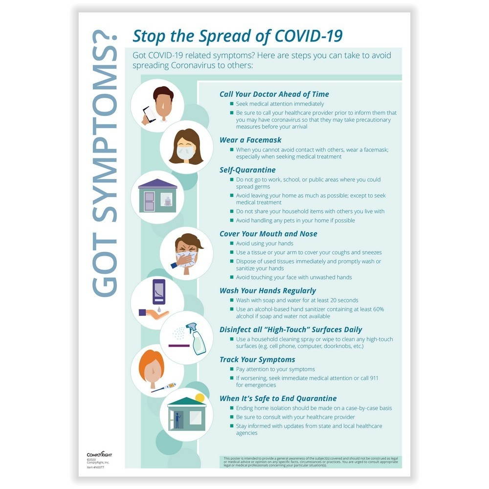 Got Coronavirus? Stop the Spread of Germs - 1 Poster per Pack