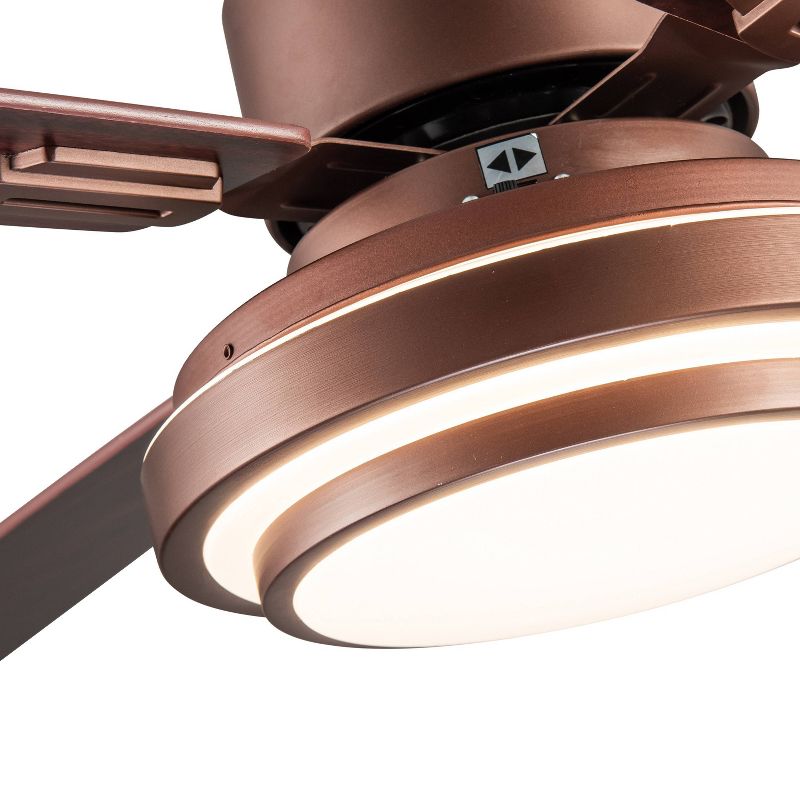 51" LED 4-Blade Adiar Integrated Ceiling Fan - River of Goods