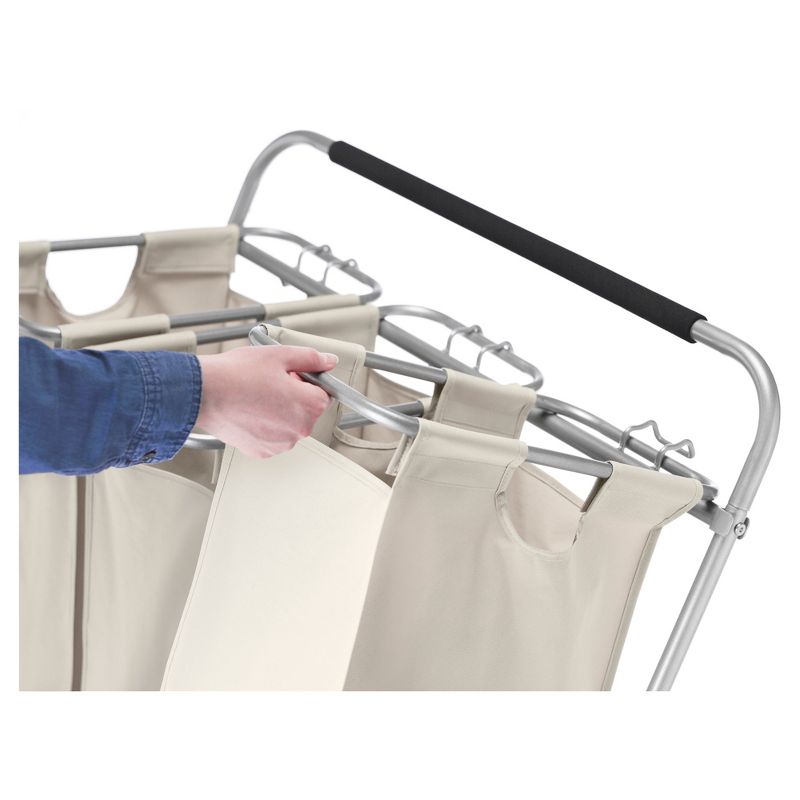 Rolling Triple Laundry Sorter White - Threshold™