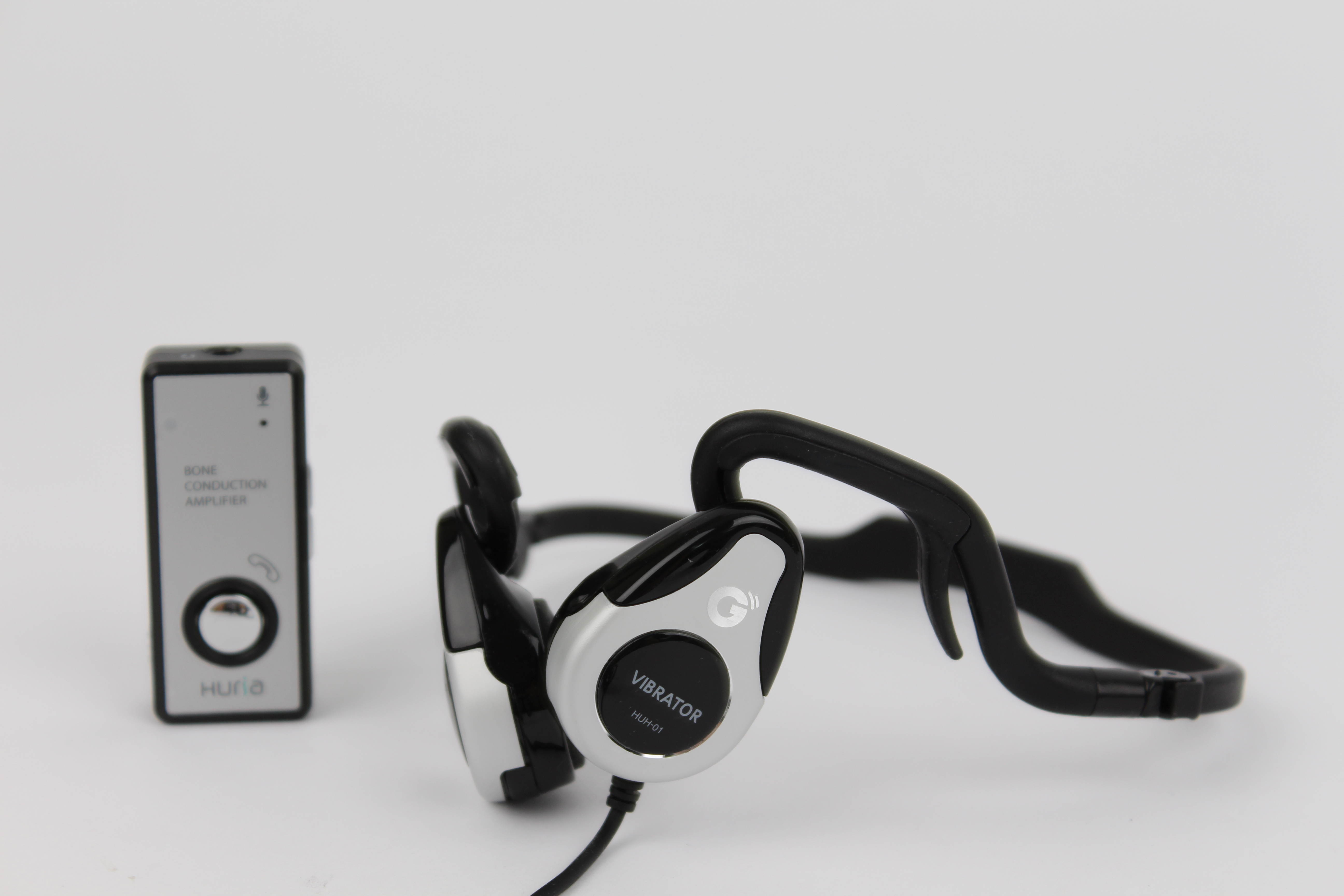 Hitrons Solutions ENO-ABLK Open Ear Bone Conduction Headphone with Amplifier, Outdoor & Biking - Black