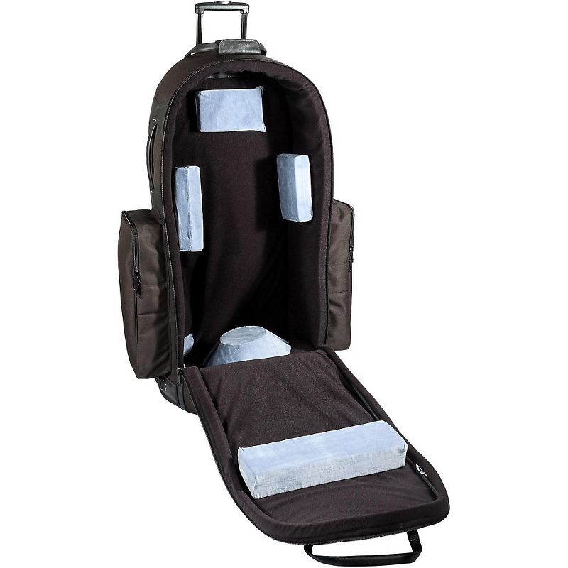 Gard 4/4 Medium Frame Tuba Wheelie Bag 63-WBFSK Black Synthetic w/ Leather Trim
