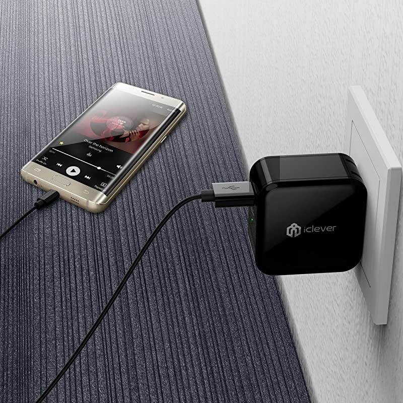 Quick Charge 30 USB Wall Charger 24W  Qualcomm Fast Charger Quick Charge 20 Compatible for Samsung Galaxy S10eS8S7S6Plus Note 98 LG G7V40V30+ HTC 10 iPhone iPad and More