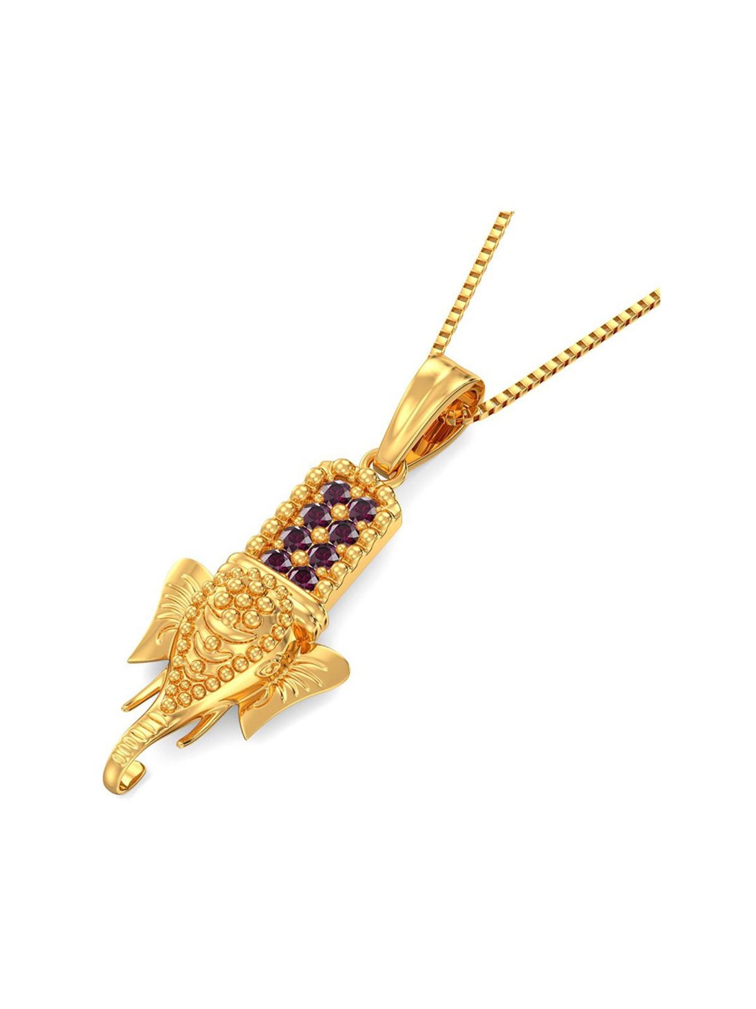Joyalukkas 22k Elephant Design Gold Pendant