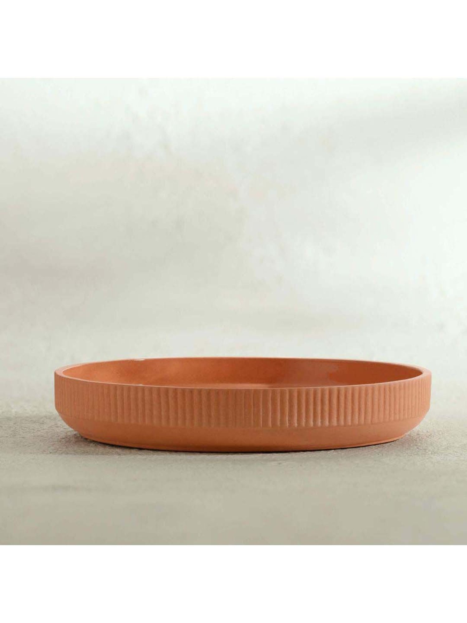 ellementry Sienna Brown Terracotta Baking Pan (1500 ml) - Set of 1