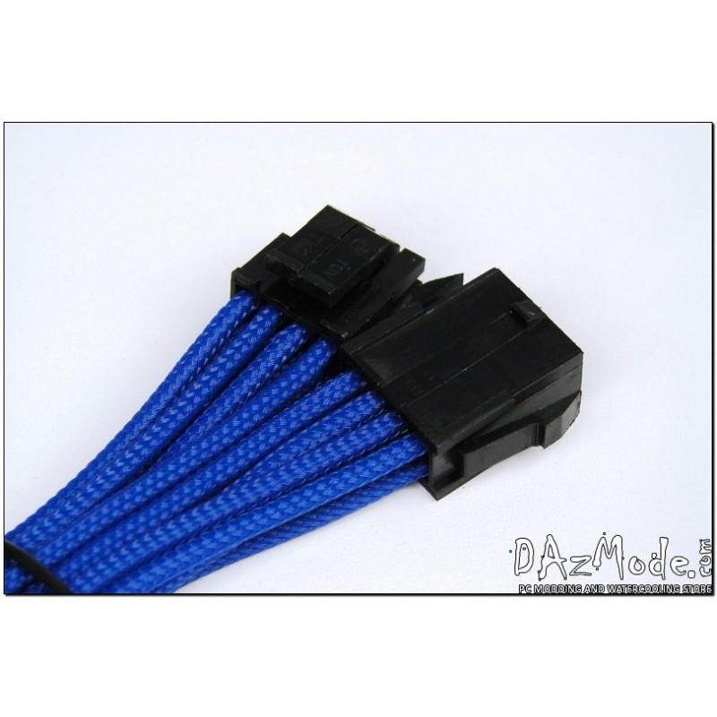 Darkside 4+4 EPS 12" (30cm) HSL Single Braid Extension Cable - Blue UV (DS-0074)