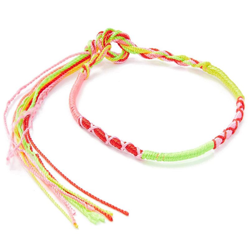 Bright Creations 100-Pack Colorful Handmade Braid Friendship Bracelets, One Size for Arts and Crafts Kids Crafts