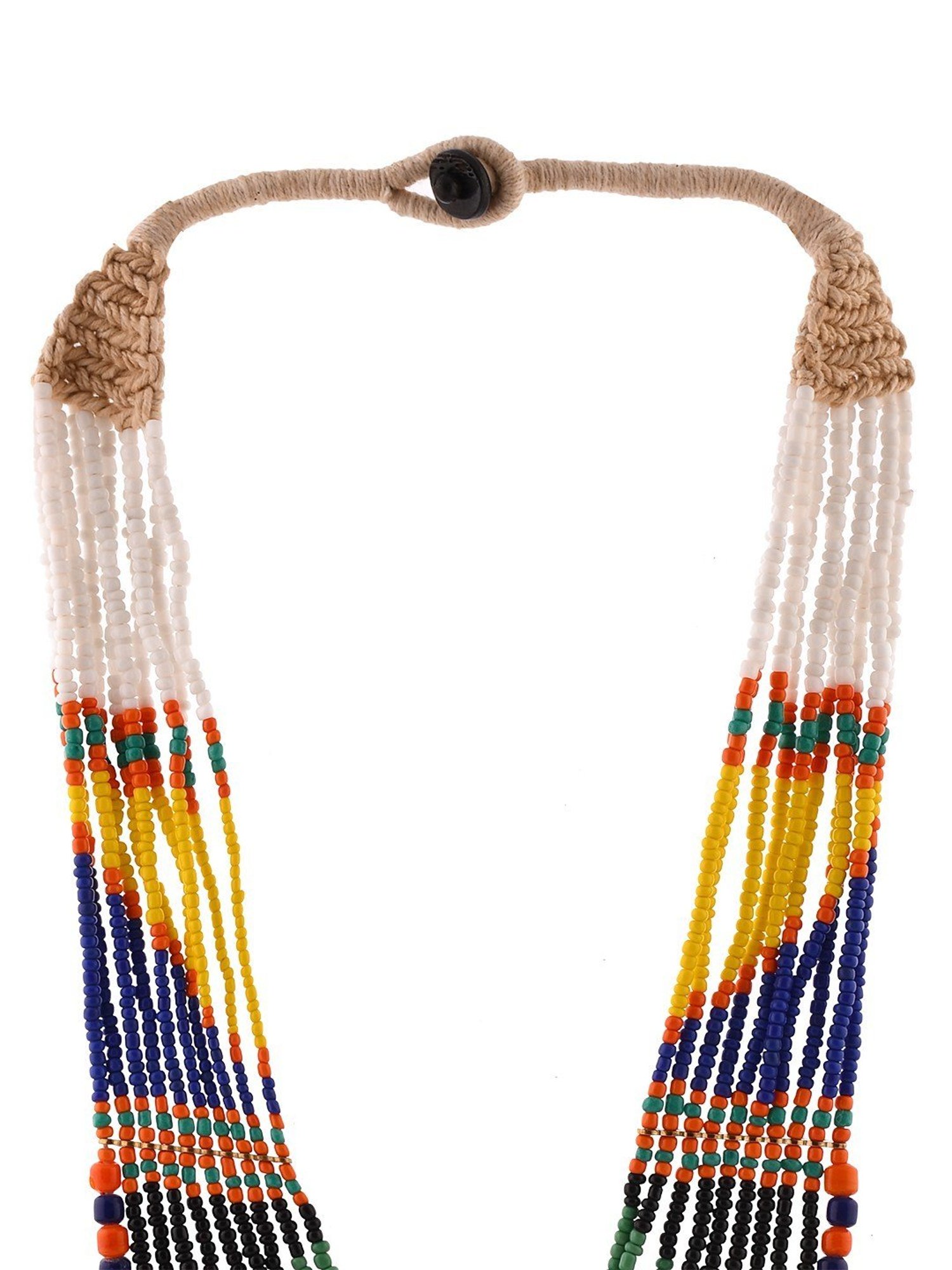 Imli Street Multicolour Long Beaded Handcrafted Tribal Necklace