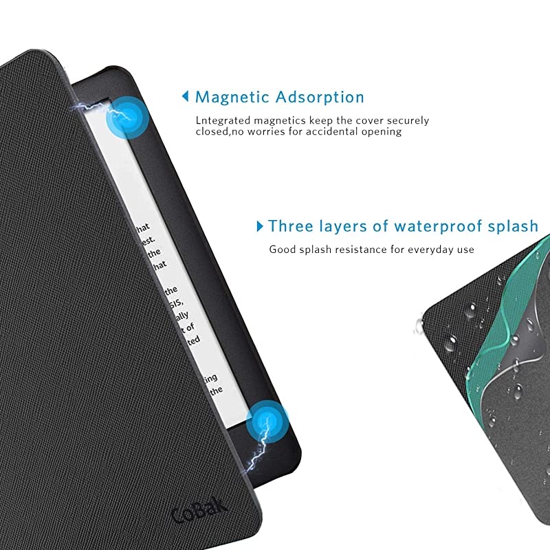 Case for All New Kindle 10th Generation 2019 Released Will Not Fit Kindle Paperwhite or Kindle Oasis Premium PU Leather Smart Cover with Auto Sleep and Wake Black