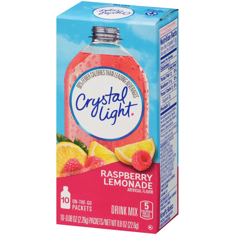 Crystal Light Raspberry Lemonade Drink Mix - 10pk/0.8oz