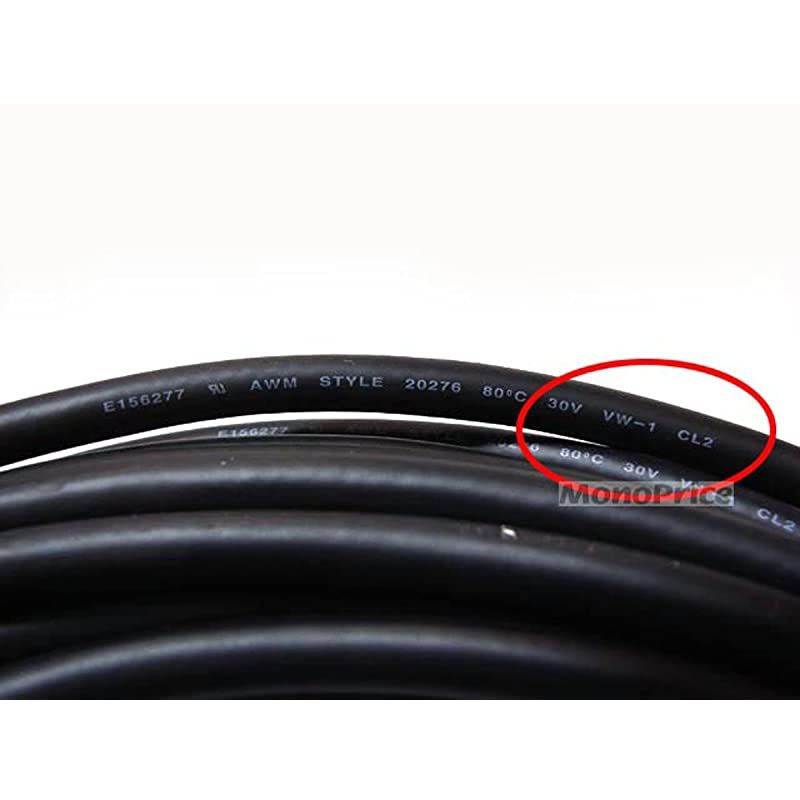 100ft SVGA M/M CL2 Rated Cable w/ Ferrites (Gold Plated)