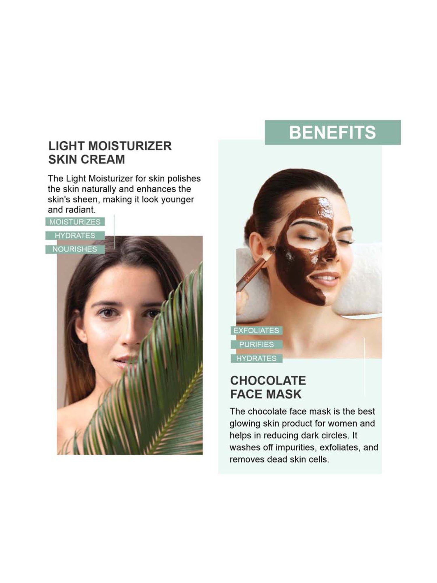 The Beauty Sailor Light Moisturizer Skin Cream & Chocolate Face Mask