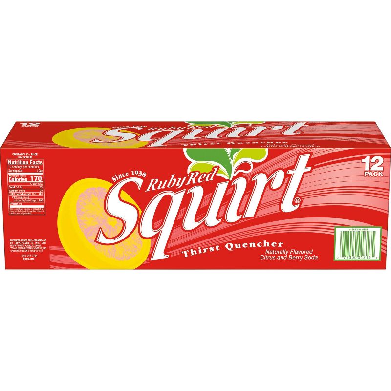 Squirt Ruby Red Soda - 12pk/12 fl oz Cans