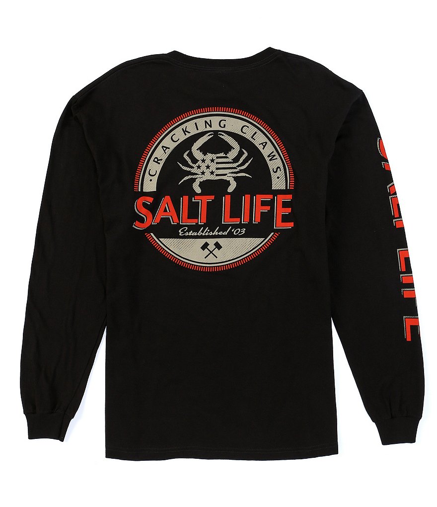 Salt Life Black Fin Long-Sleeve Tee