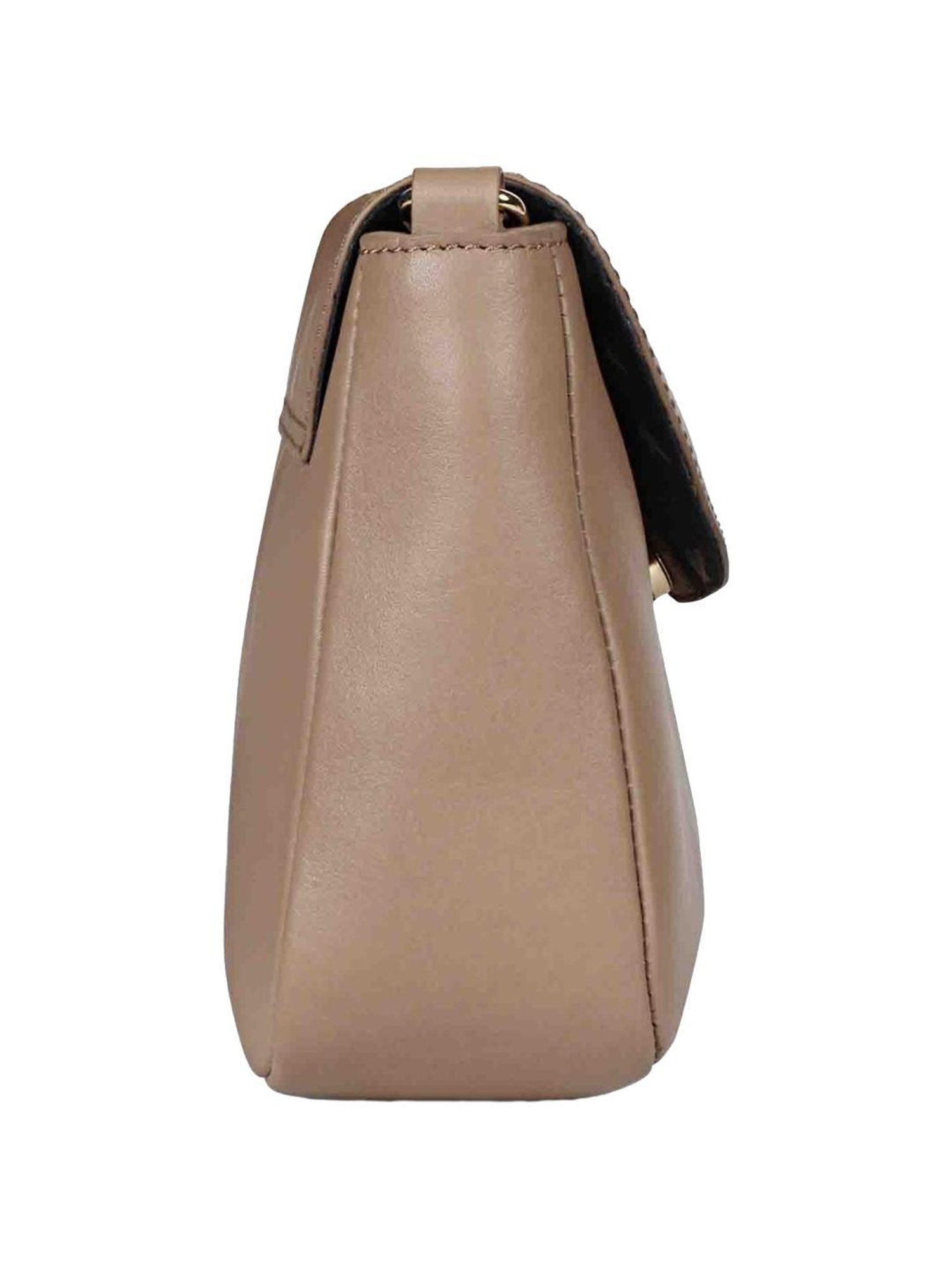 Favore Peach Solid Small Sling Handbag