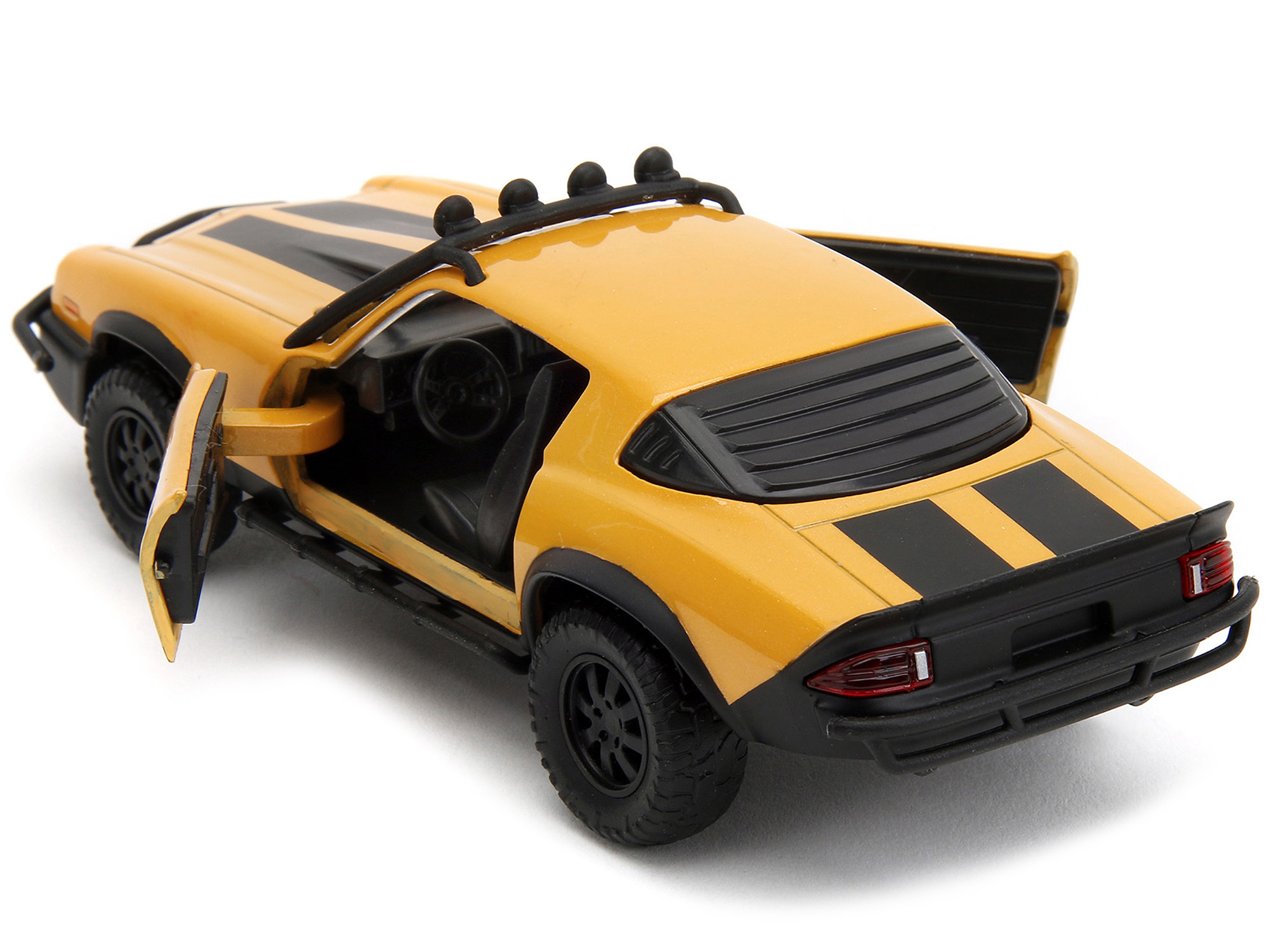 1977 Chevrolet Camaro Off-Road Version Yellow Metallic with Black Stripes "Transformers: Rise of the Beasts" (2023) Movie "Hollywood Rides" Series 1/32 Diecast Model Car by Jada