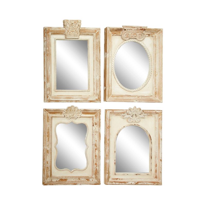 15"x51" White Full Length Over The Door Mirror White - Patton Wall Decor