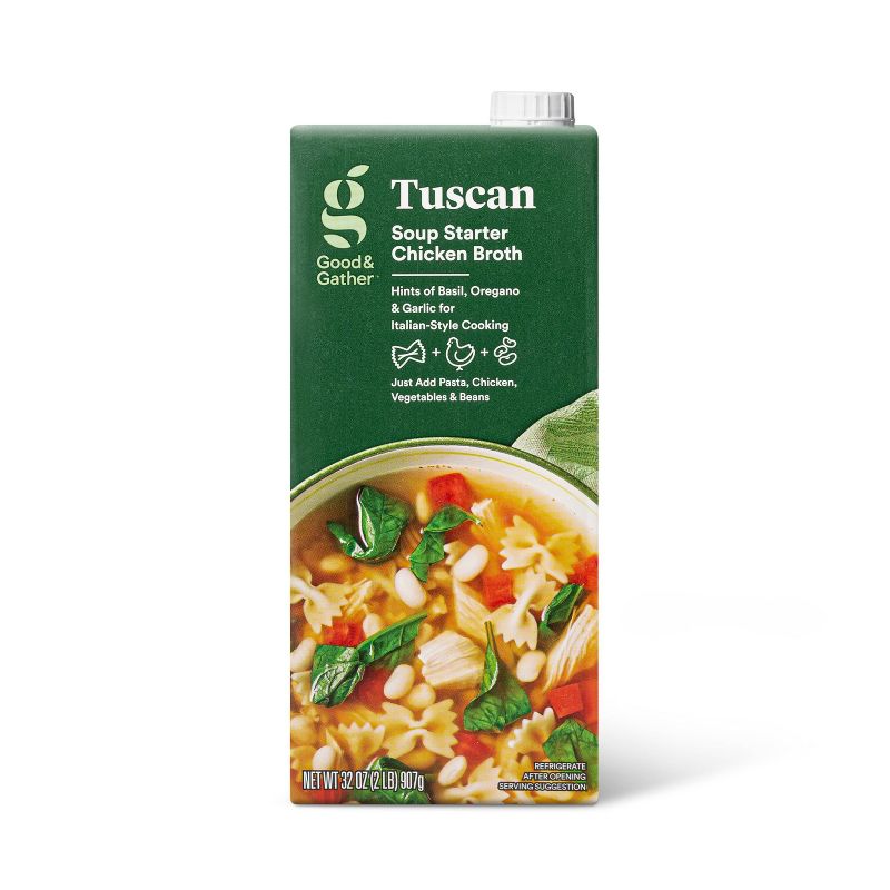 Tuscan Soup Starter Chicken Broth - 32oz - Good & Gather™