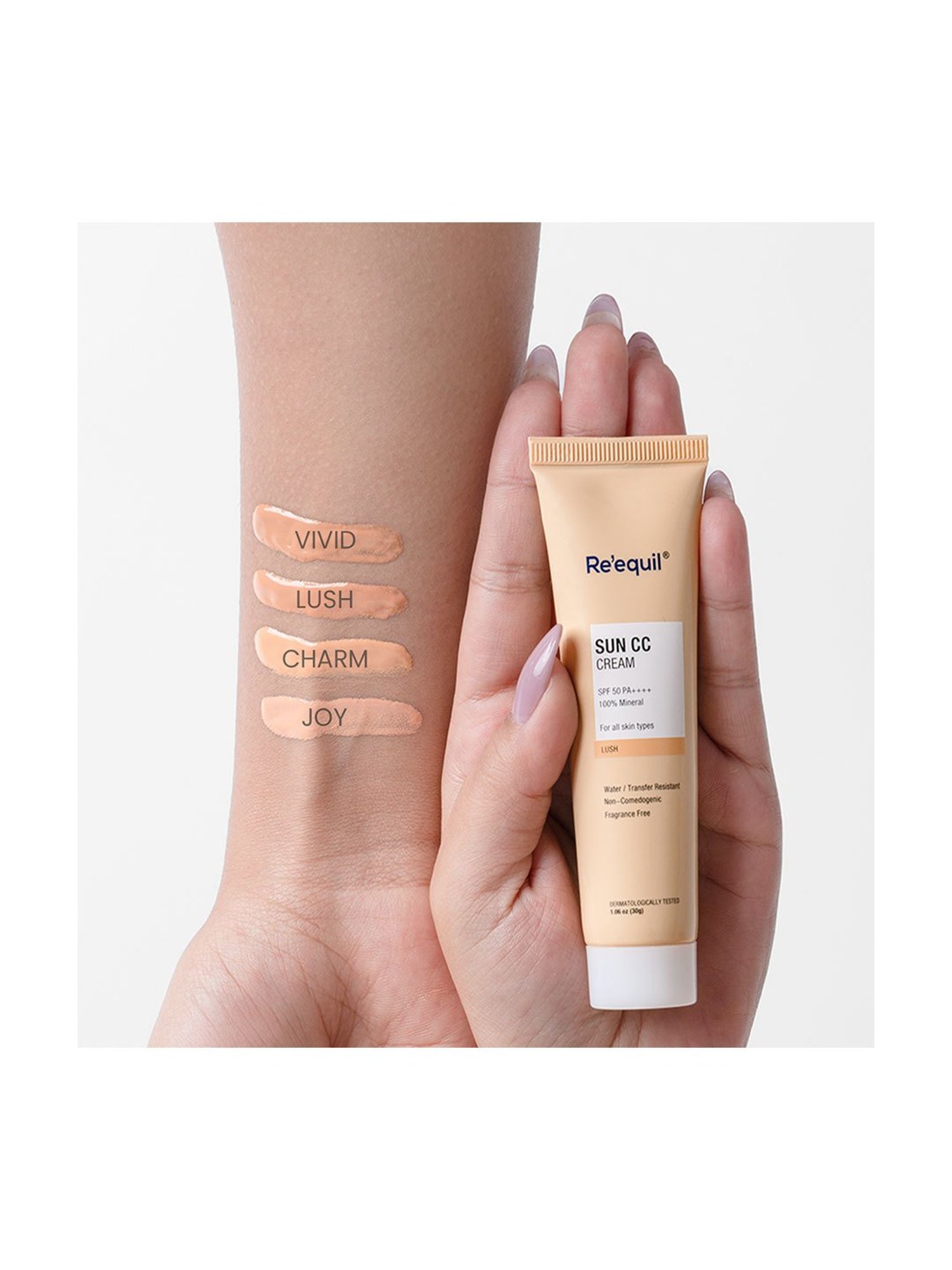 Re&iquest;equil Sun CC Cream SPF 50 PA++++ Charm - 30 gm