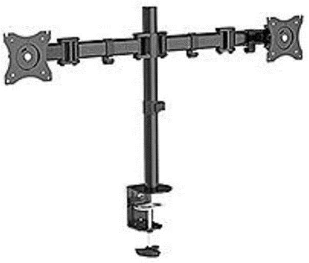 QualGear&reg; 13-27 Inch 3-Way Articulating Dual Monitor Desk Mount
