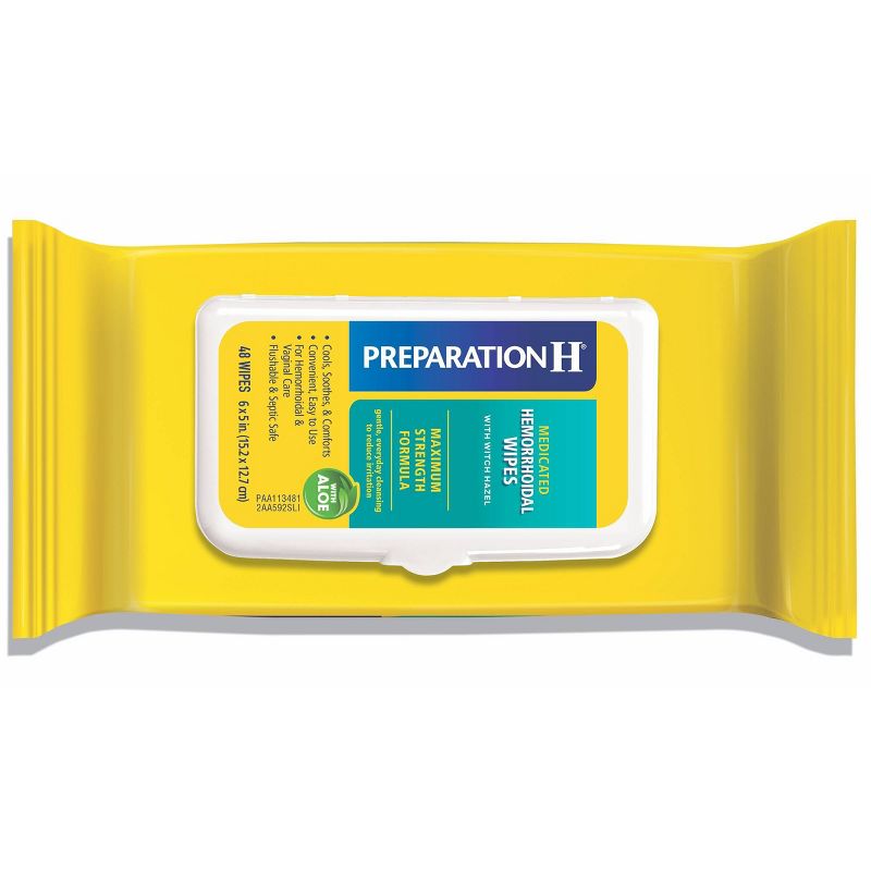 Preparation H Maximum Strength formula Medicated Wipes - 144 ct.