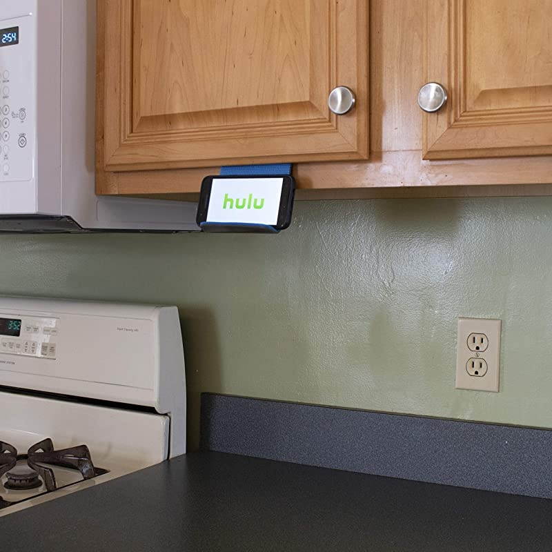 Stand Hands Free Universal Cellphone Holder for Air Travel, Hotel, Home, Desk, Bed, Kitchen, Video Chatting, Studying, and Cooking.