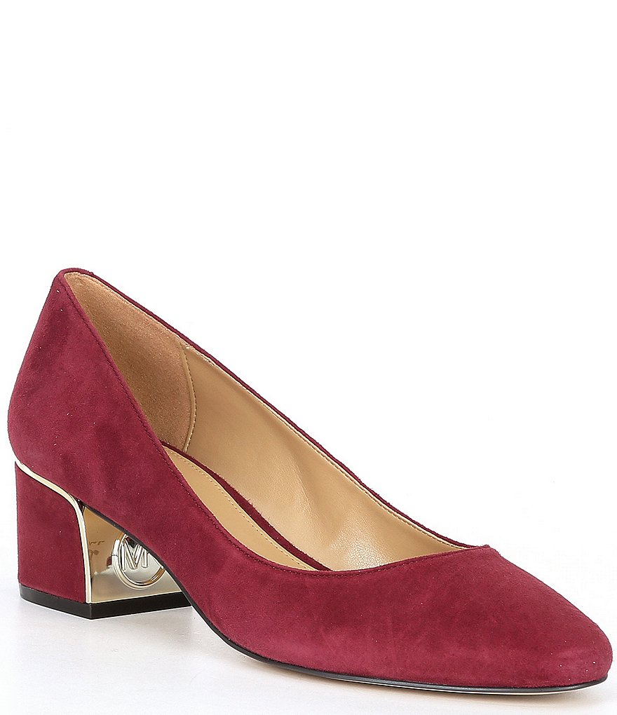 MICHAEL Michael Kors Lana Suede Block Heel Pumps