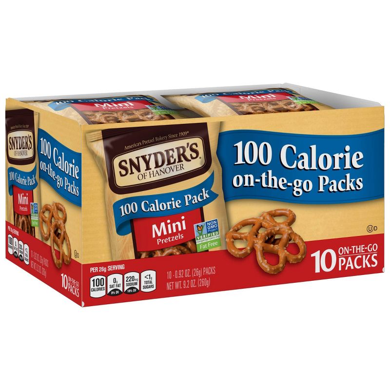 Snyder's Of Hanover 100 Calorie Pretzels - Mini - 10pks